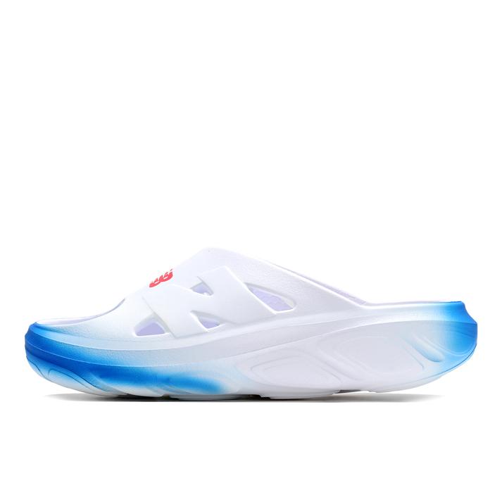 New Balance �t���b�V���t�H�[�� ���J�o���[ �X���C�h WHITE/BLUE(41O)