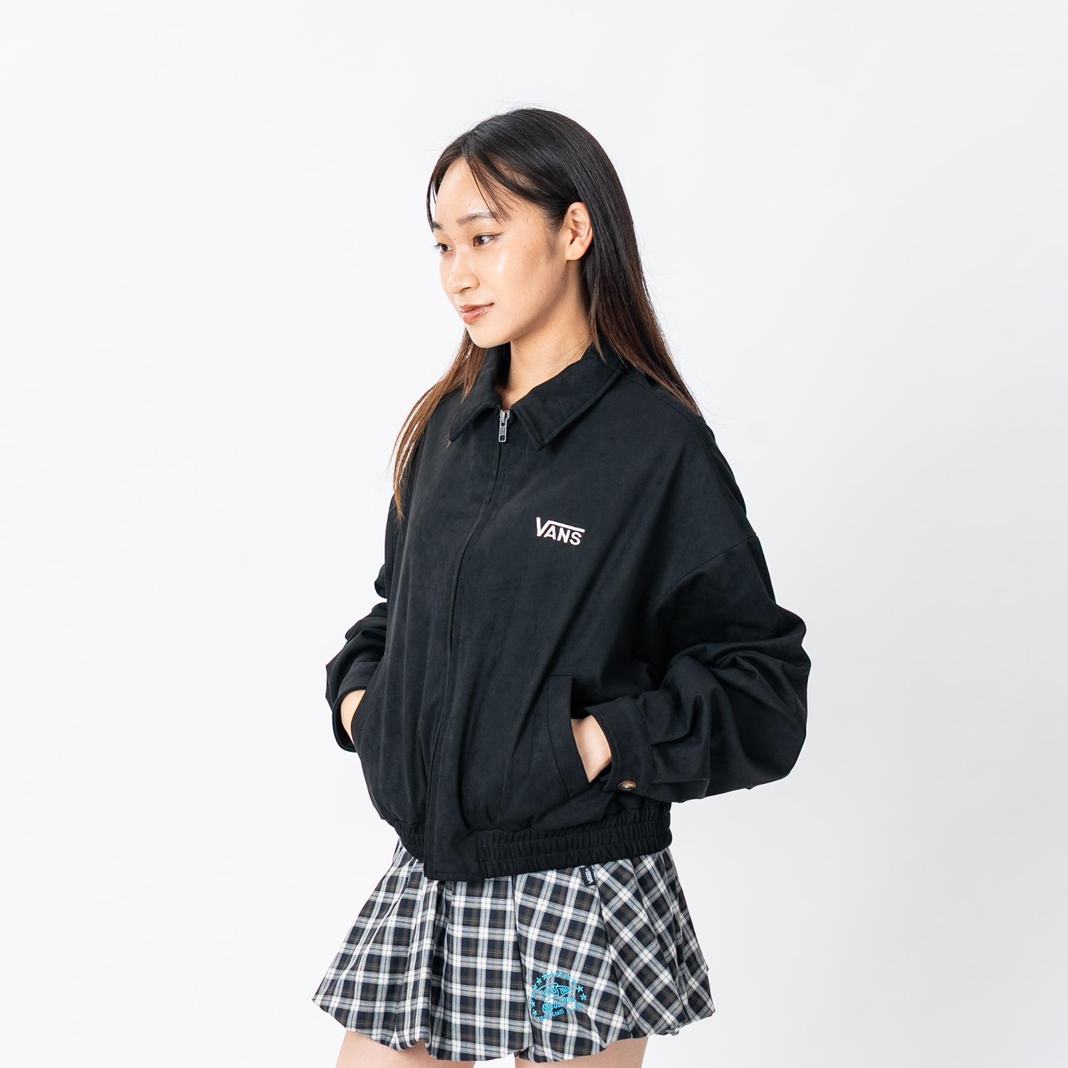VANS】 ヴァンズ W EMBROIDERY ZIP BLOUSON アウター 126K3090701 ABC