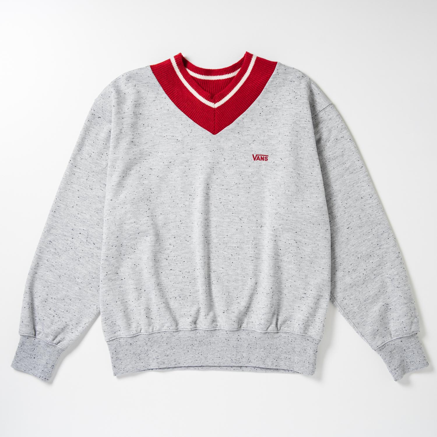 VANS】 ヴァンズ M V-neck Sweat スウェットクルー 126K7040401 ABC