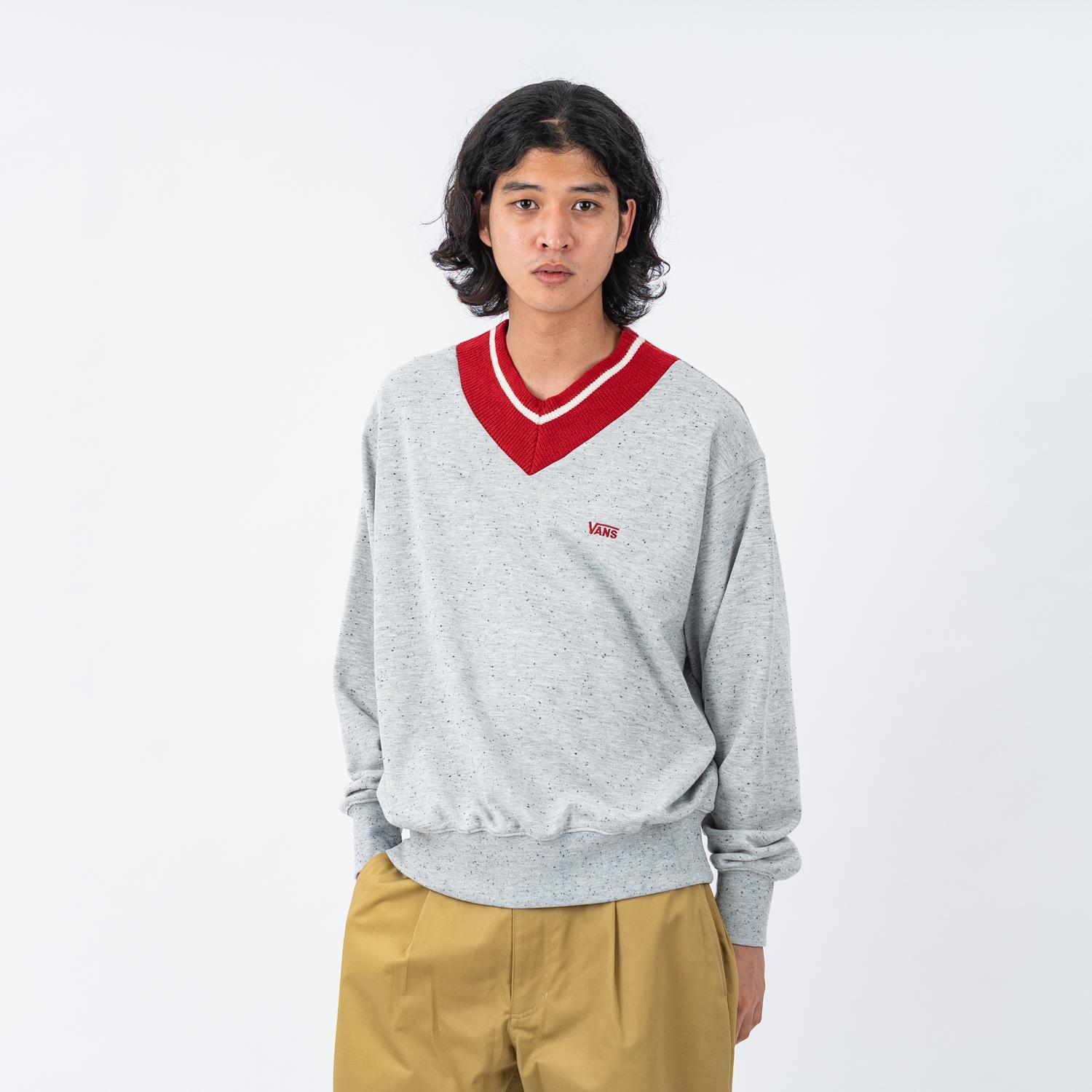 VANS】 ヴァンズ M V-neck Sweat スウェットクルー 126K7040401 ABC