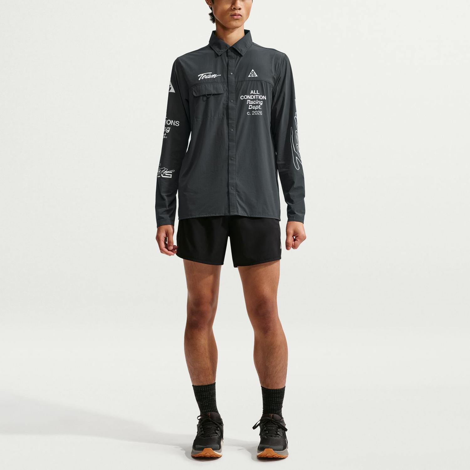 NIKE NIKE ACG Aireez UV Cut Button Up L/S Graphic Top｜OSHMAN'S