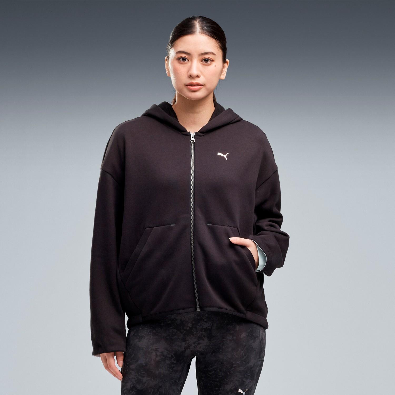 PUMA ウェア】 プーマウェア W STUDIO LONG KNIT JKT TRACK JACKETS