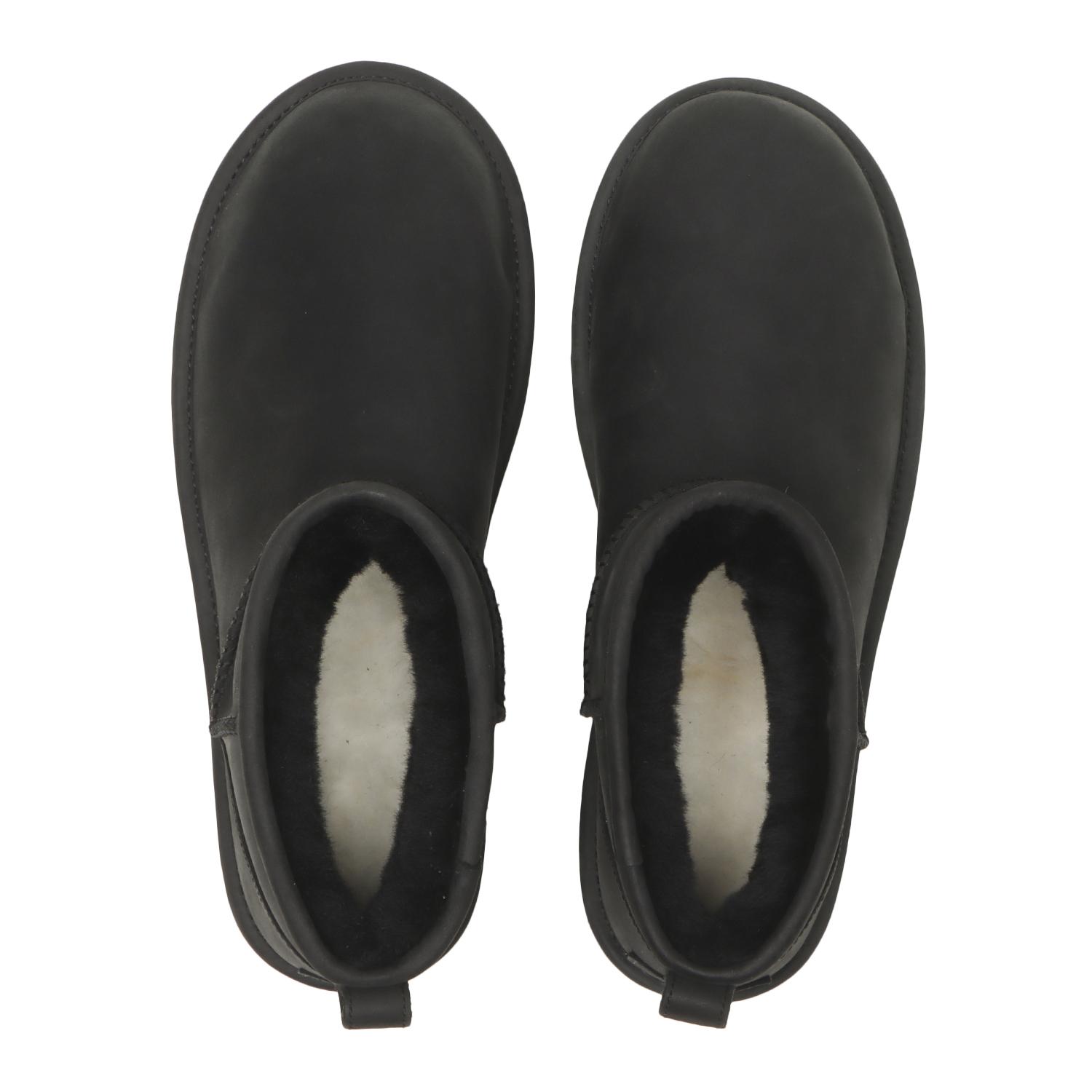  UGG W CLASSIC ULTRA MINI LTHR画像3