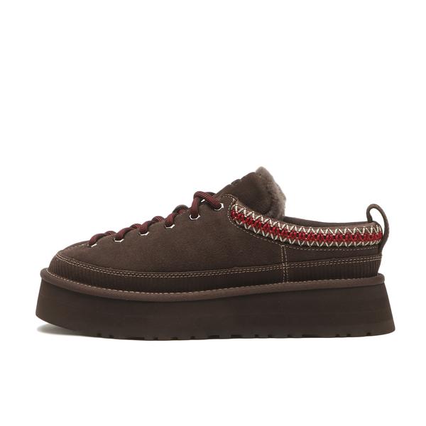 UGG ウィメンズ ヘリテージ レースアップ スリッパ ブラウン 22cm
