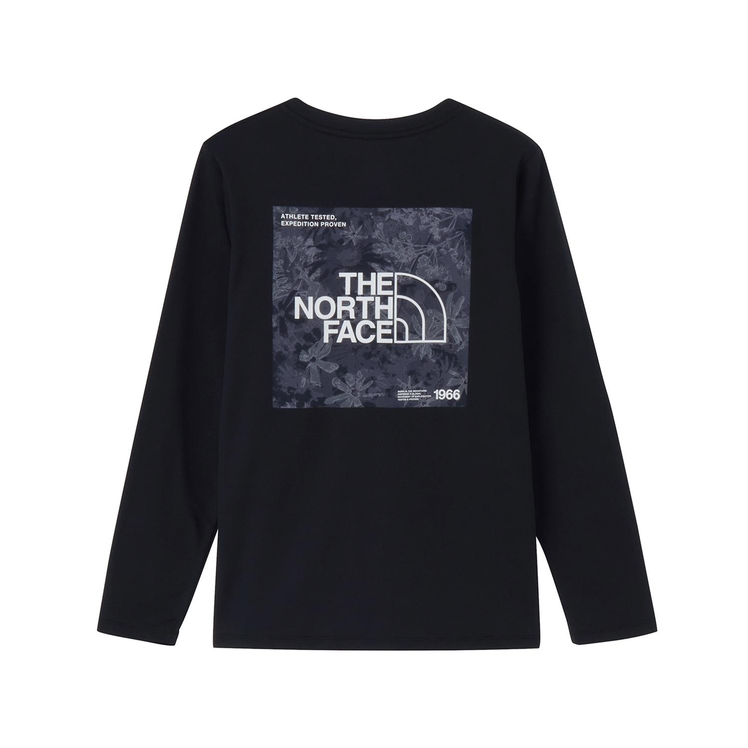 THE NORTH FACE THE NORTH FACE L/S Flower Square Logo Tee｜OSHMAN'S