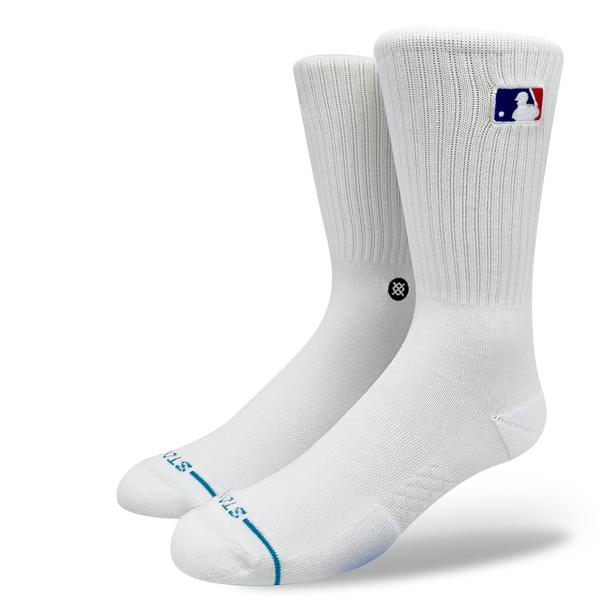 STANCE SOCKS MLB バッターマン クレスト ホワイト L