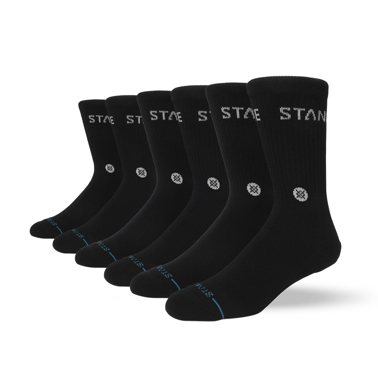  STANCE SOCKS ORIGIN 6 PACK CREW画像1