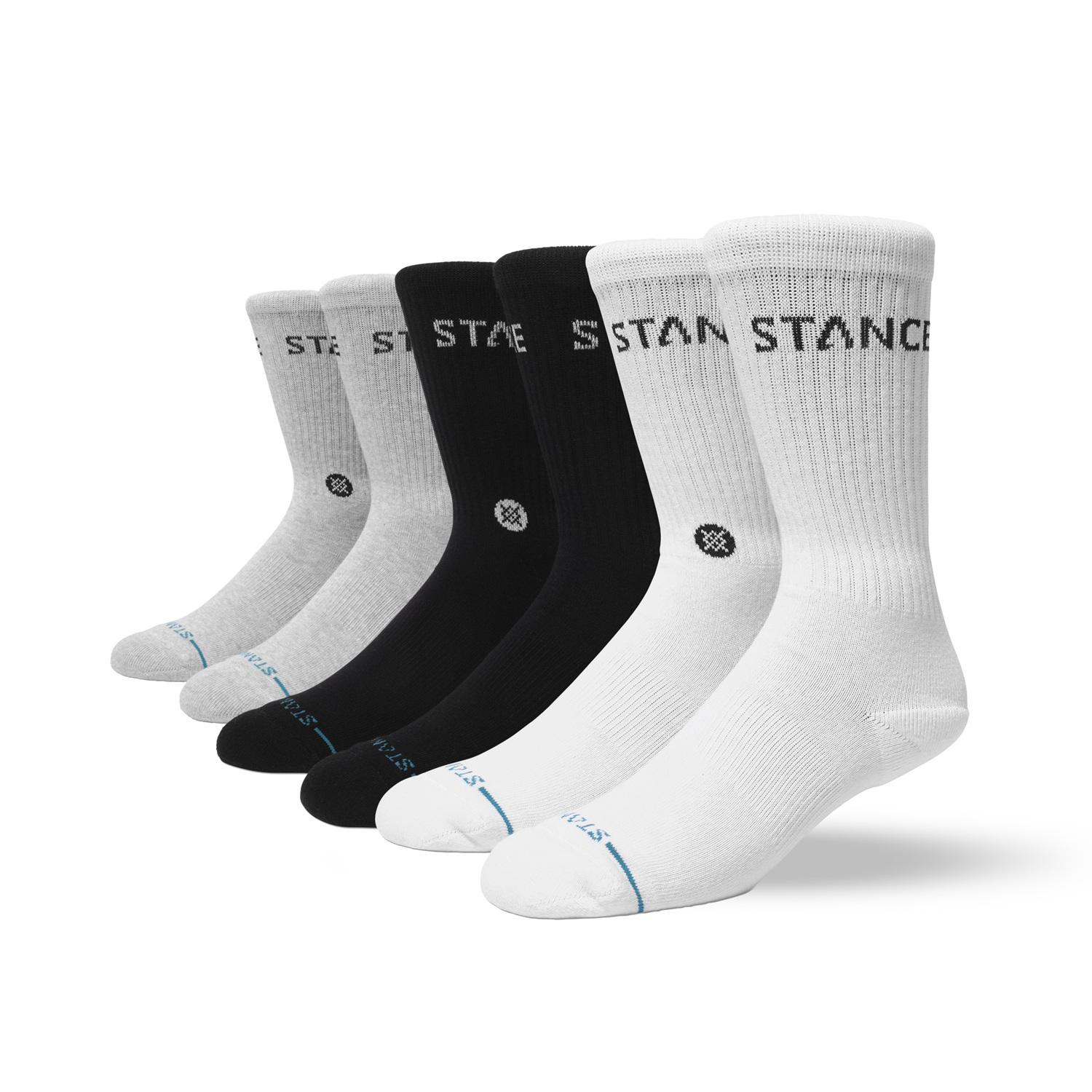  STANCE SOCKS ORIGIN 6 PACK CREW画像1