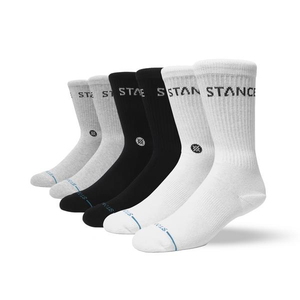STANCE SOCKS オリジナル 6パック クルー マルチカラー L