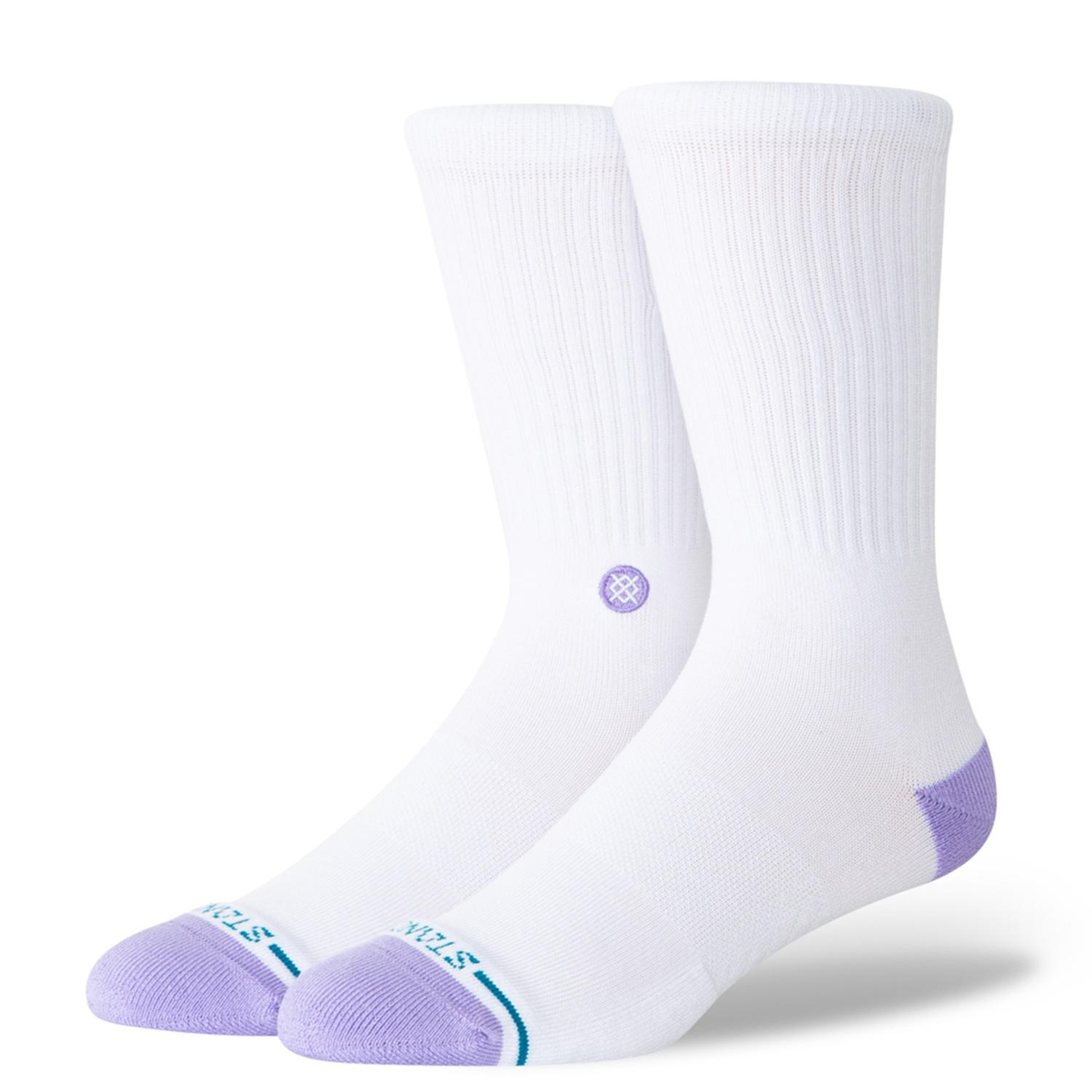 Stance Icon Dot Crew Socks A556C26ICD#PUR PURPLE