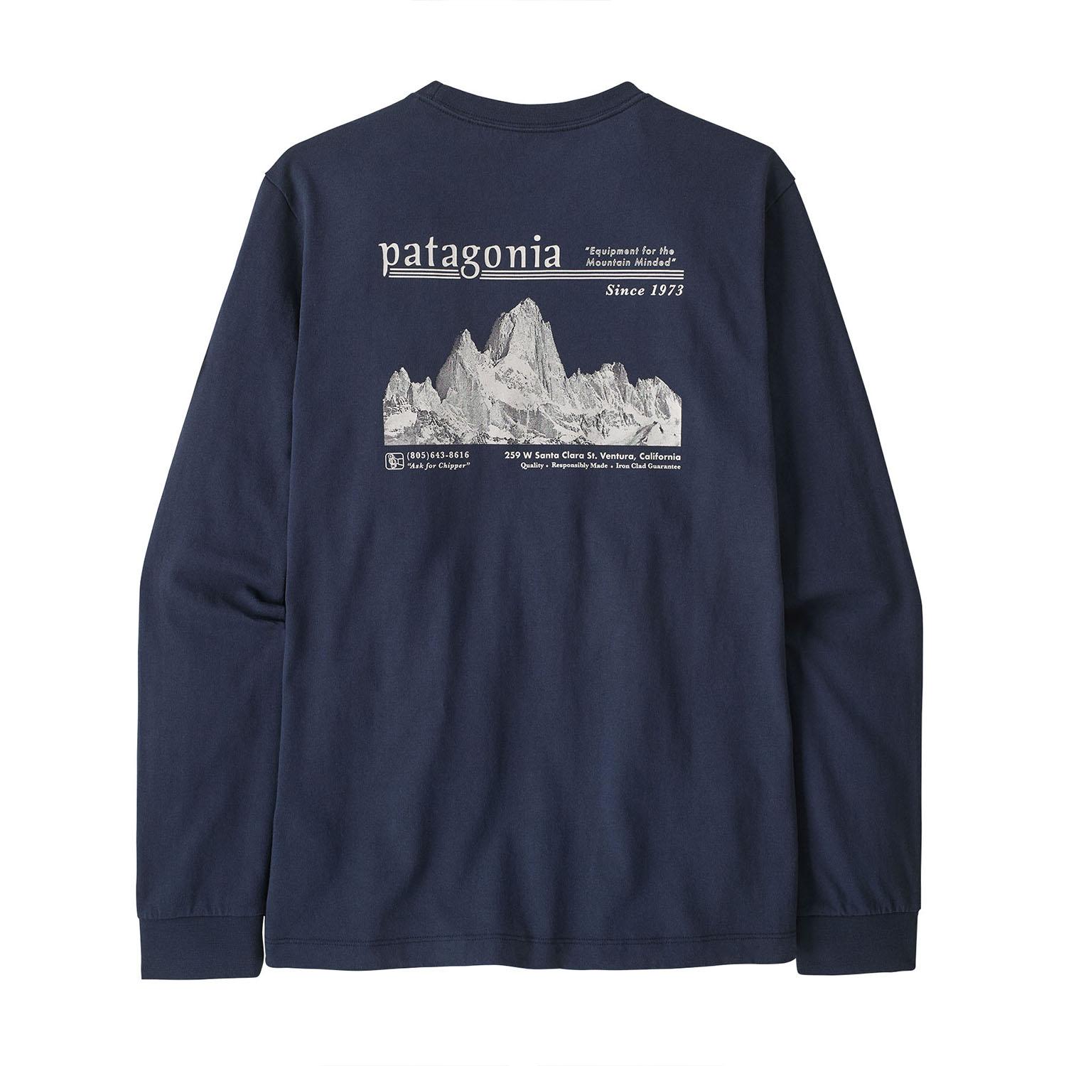 patagonia PATAGONIA M's L/S Midweight Hut Tripper Skyline T