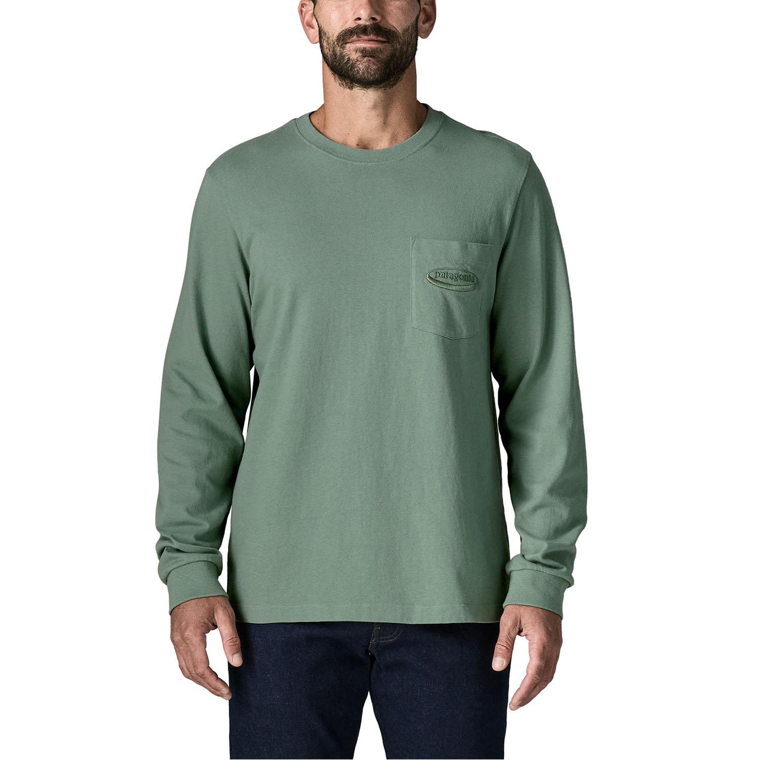patagonia PATAGONIA M's L/S MW '95 Oval Logo Pocket Tee｜OSHMAN'S