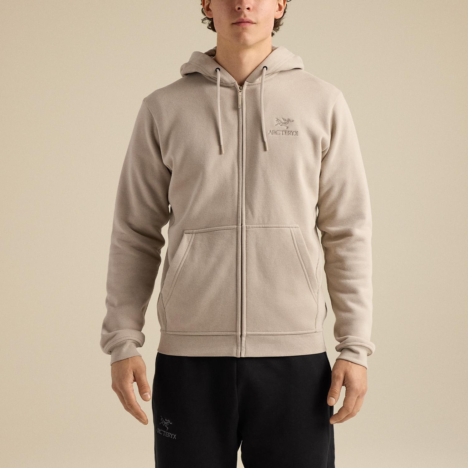 alo フリース パーカー オーツミルクカラー ARC'TERYX ARC'TERYX Emblem Fleece Full-Zip Hoody M｜OSHMAN'S