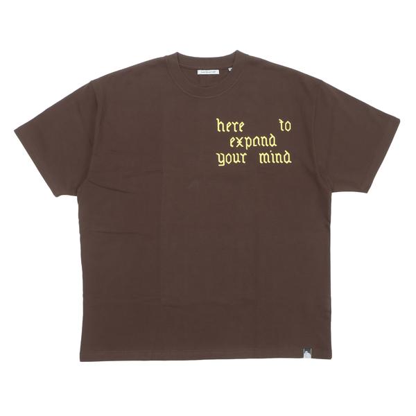 Last Resort AB SS TEE-ピース ハンズ ブラウン M