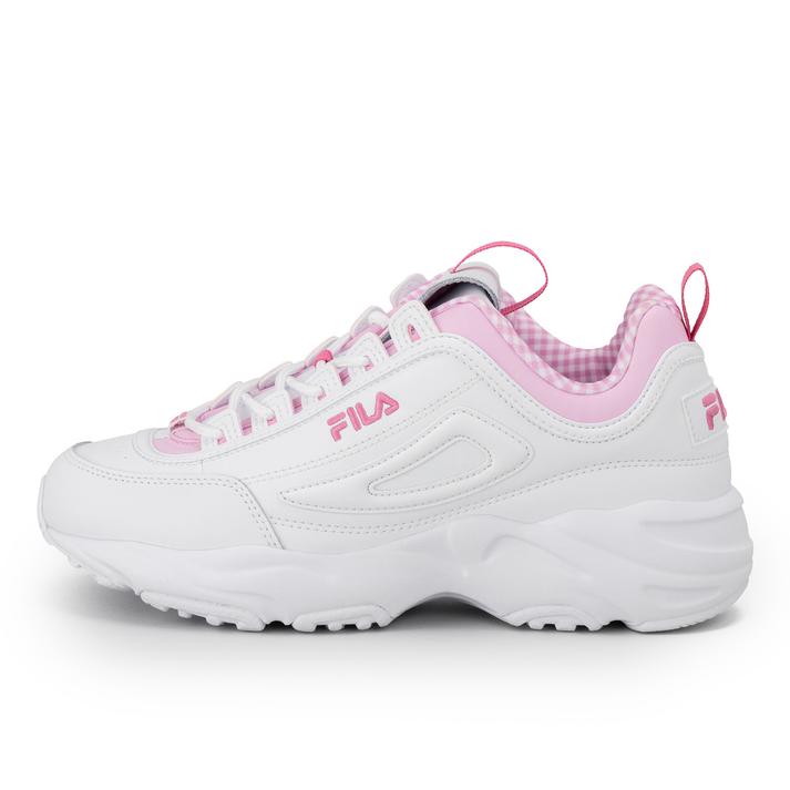 FILA �f�B�X�g���[�T�[�`�F�b�N *White/Pink