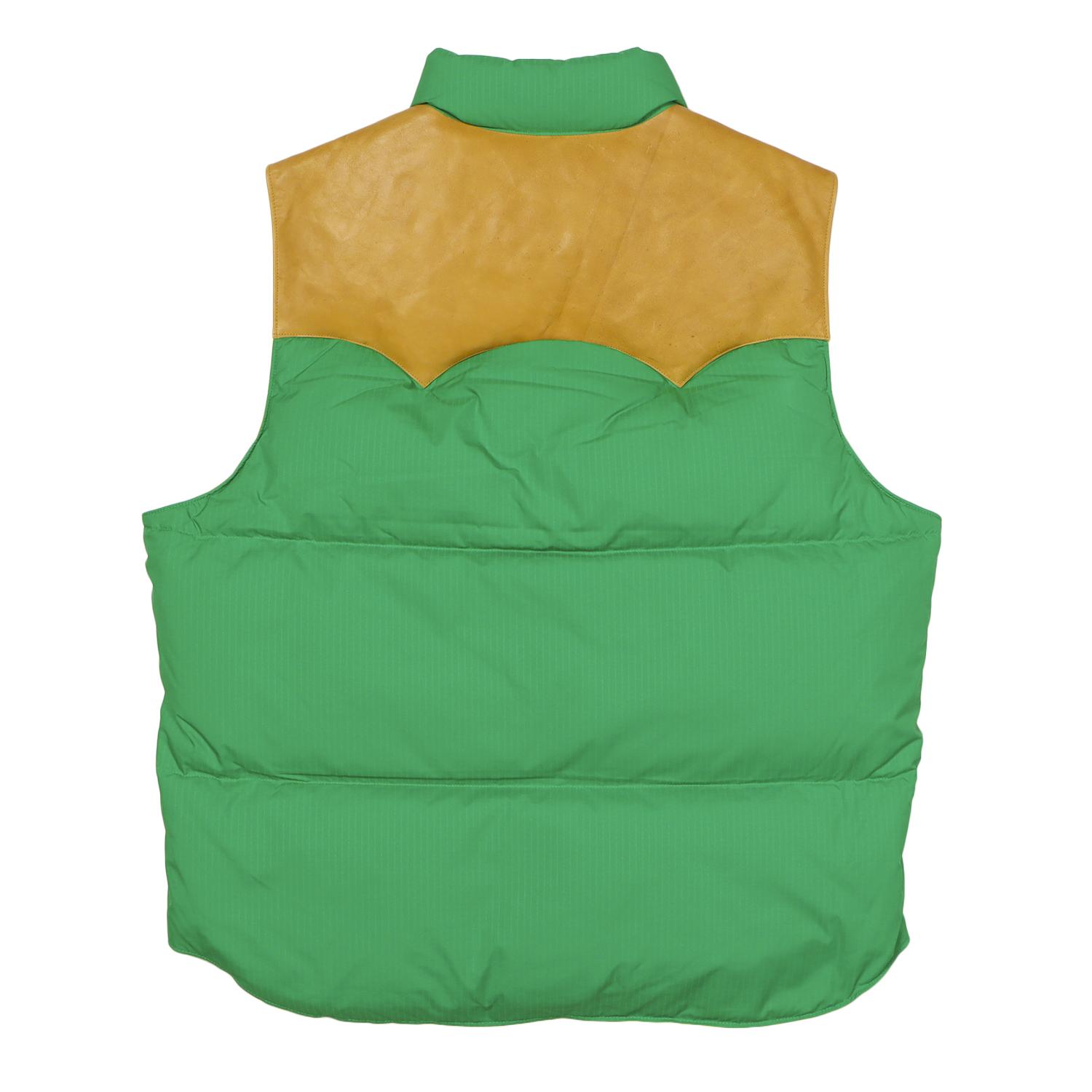  POLO RALPH LAUREN LEATHER YORK DOWN VEST画像3
