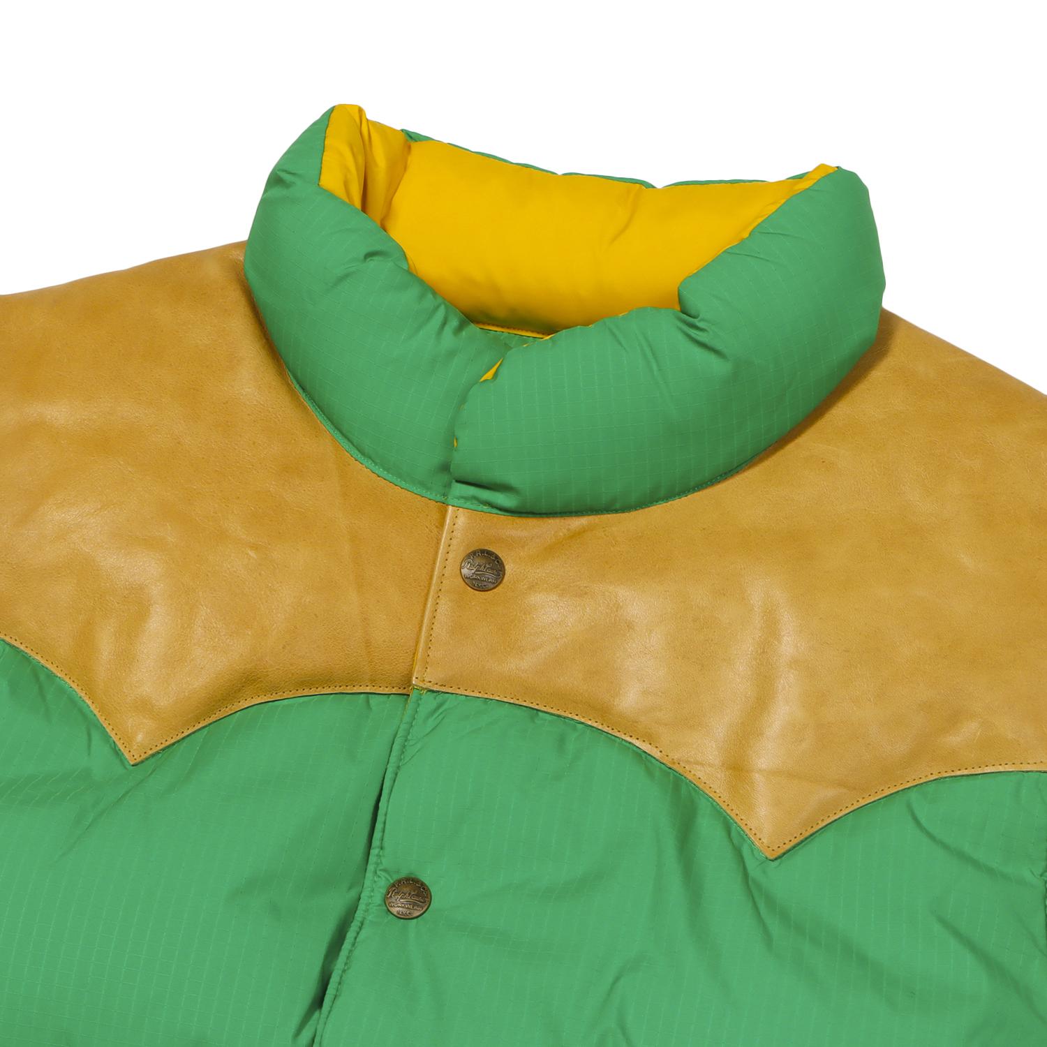  POLO RALPH LAUREN LEATHER YORK DOWN VEST画像2