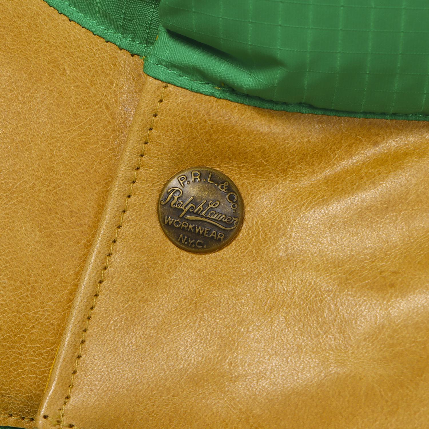  POLO RALPH LAUREN LEATHER YORK DOWN VEST画像5