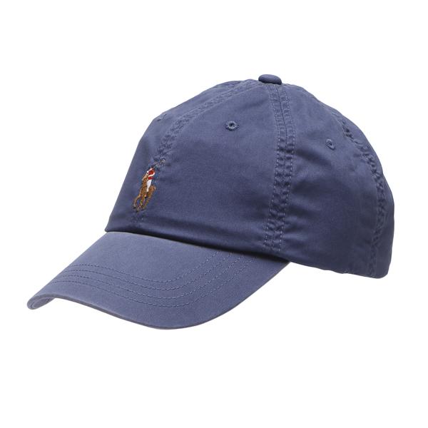 POLO RALPH LAUREN コットンチノ クラシック スポーツ キャップ ブルー FREE