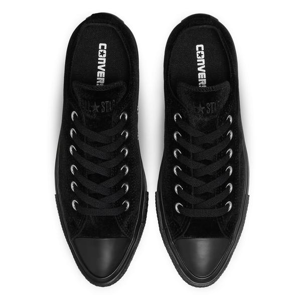 CONVERSE オールスター ポインテッドトウ ベルベット OX ブラック 22.5cm