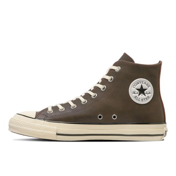 CONVERSE オールスター エイジド クラックドレザー HI ブラウン 25cm