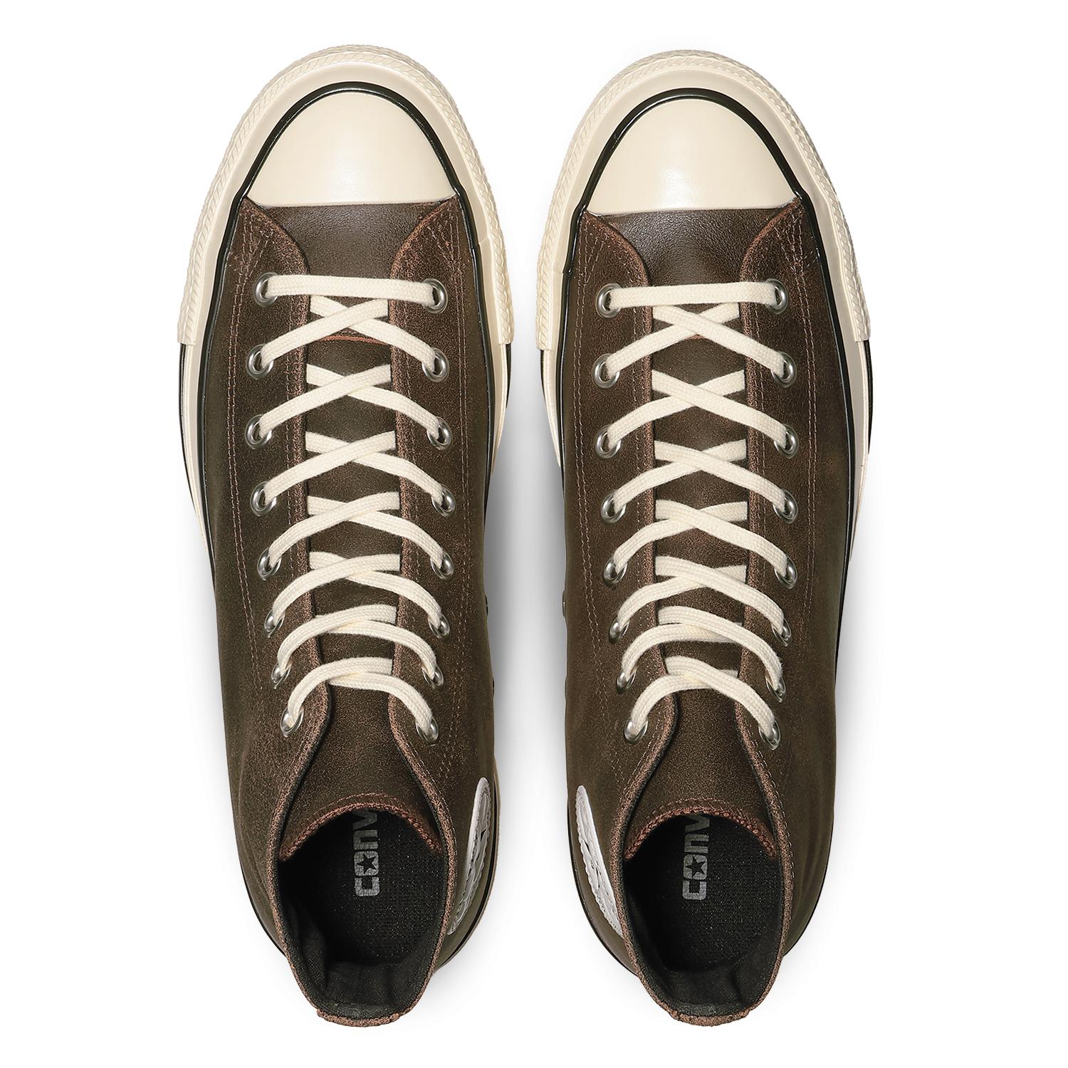  CONVERSE ALL STAR AGED CRACKED LEATHER HI画像3