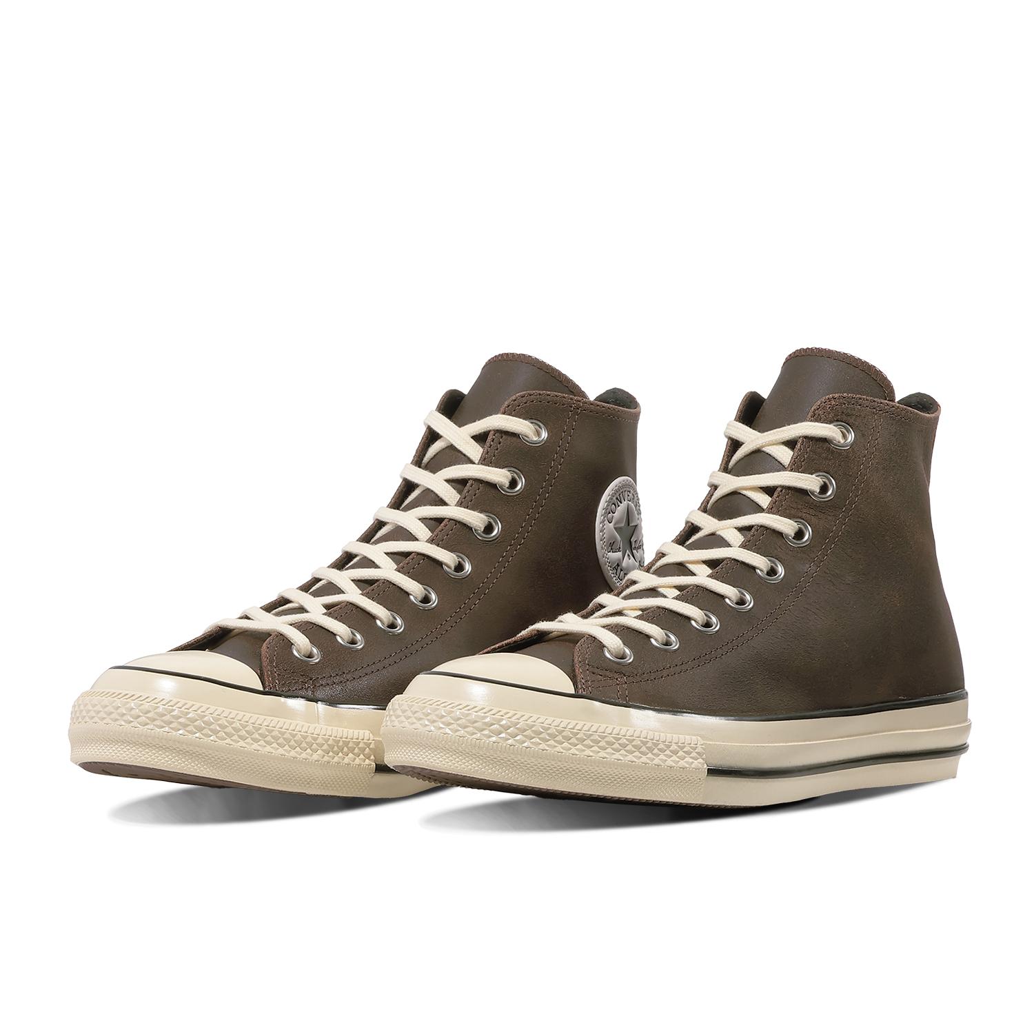  CONVERSE ALL STAR AGED CRACKED LEATHER HI画像2