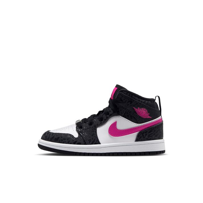 NIKE �W���[�_�� 1 MID SE PS 001BLACK/LSRFCS