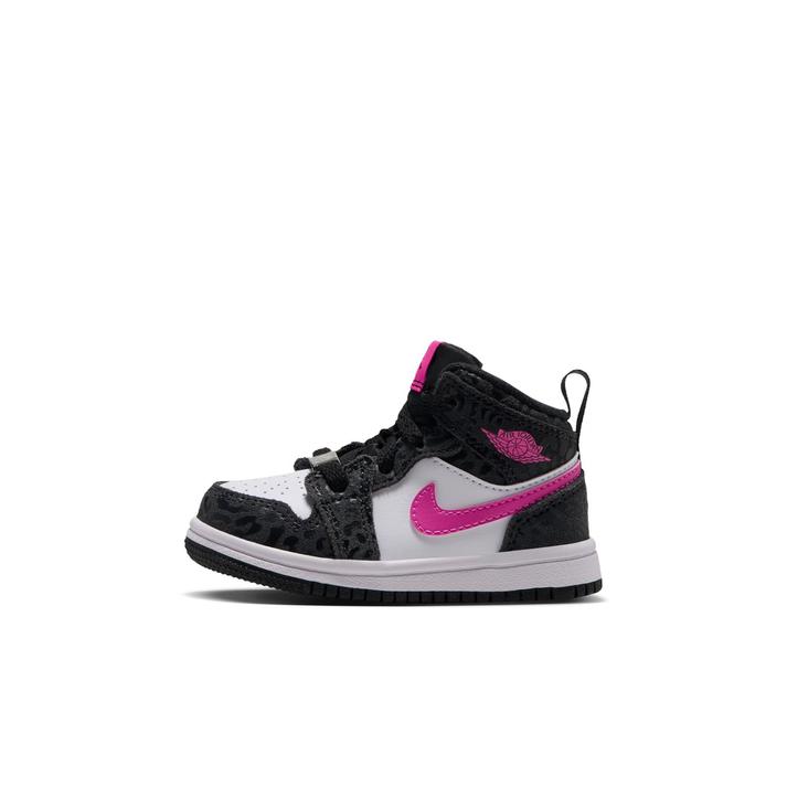 NIKE �W���[�_�� 1 MID SE TD 001BLACK/LSRFCS