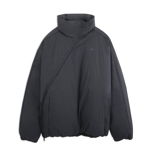 PUMA マット タフタ シン パデッド ジャケット グレー S
