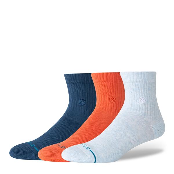 STANCE SOCKS アイコン クオーター 3パック マルチカラー L